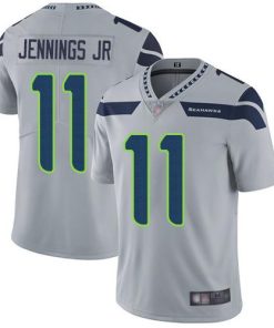 Nike Seattle Seahawks #11 Gary Jennings Jr. Grey Alternate Stitched NFL Vapor Untouchable Limited Jersey