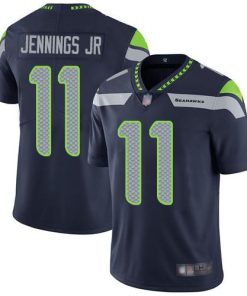 Nike Seattle Seahawks #11 Gary Jennings Jr. Steel Blue Team Color Stitched NFL Vapor Untouchable Limited Jersey