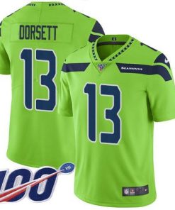 Nike Seattle Seahawks #13 Phillip Dorsett Green Stitched NFL Limited Rush 100th Season Jersey