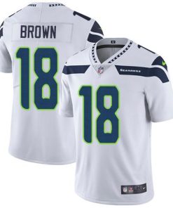Nike Seattle Seahawks #18 Jaron Brown White Stitched NFL Vapor Untouchable Limited Jersey
