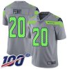 Nike Seattle Seahawks #20 Rashaad Penny Gray Stitched NFL Limited Inverted Legend 100th Season Jersey