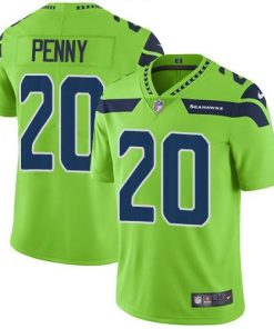 Nike Seattle Seahawks #20 Rashaad Penny Green Stitched NFL Limited Rush Jersey