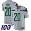 Nike Seattle Seahawks #20 Rashaad Penny Grey Alternate Stitched NFL 100th Season Vapor Limited Jersey
