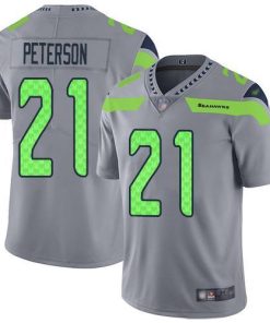 Nike Seattle Seahawks #21 Adrian Peterson Gray Stitched NFL Limited Inverted Legend Jersey