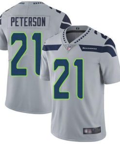 Nike Seattle Seahawks #21 Adrian Peterson Grey Alternate Stitched NFL Vapor Untouchable Limited Jersey