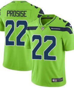 Nike Seattle Seahawks #22 C. J. Prosise Green Stitched NFL Limited Rush Jersey