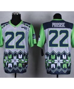 Nike Seattle Seahawks #22 C. J. Prosise Grey Stitched NFL Elite Noble Fashion Jersey