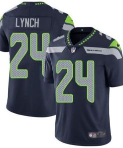 Nike Seattle Seahawks #24 Marshawn Lynch Steel Blue Team Color Stitched NFL Vapor Untouchable Limited Jersey