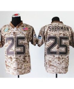 Nike Seattle Seahawks #25 Richard Sherman Camo Stitched NFL New Elite USMC Jersey