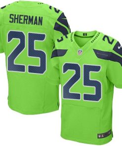 Nike Seattle Seahawks #25 Richard Sherman Green Stitched NFL Elite Rush Jersey