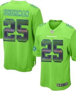 Nike Seattle Seahawks #25 Richard Sherman Green Alternate Stitched NFL Limited Strobe Jersey