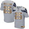 Nike Seattle Seahawks #25 Richard Sherman Grey Alternate Stitched NFL Elite Gold Jersey