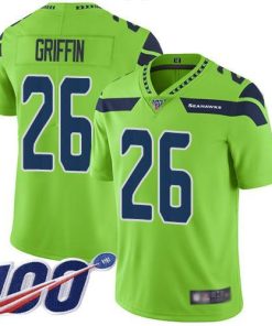 Nike Seattle Seahawks #26 Shaquem Griffin Green Stitched NFL Limited Rush 100th Season Jersey