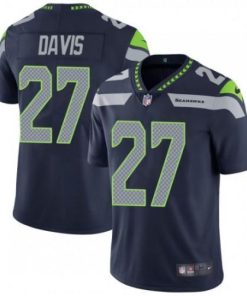 Nike Seattle Seahawks #27 Mike Davis Steel Blue Team Color Stitched NFL Vapor Untouchable Limited Jersey