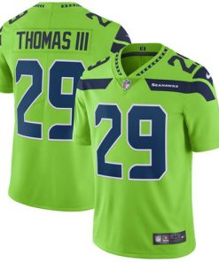 Nike Seattle Seahawks #29 Earl Thomas III Green Stitched NFL Limited Rush Jersey