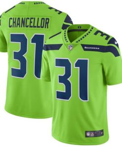 Nike Seattle Seahawks #31 Kam Chancellor Green Stitched NFL Limited Rush Jersey