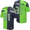 Nike Seattle Seahawks #31 Kam Chancellor Steel Blue/Green Stitched NFL Elite Split Jersey