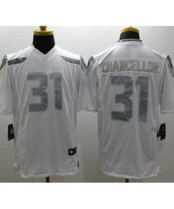 Nike Seattle Seahawks #31 Kam Chancellor White Stitched NFL Limited Platinum Jersey