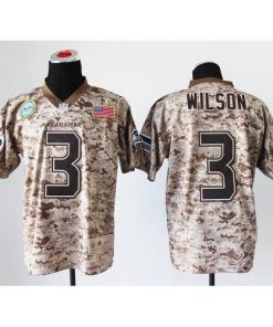 Nike Seattle Seahawks #3 Russell Wilson Camo Stitched NFL New Elite USMC Jersey