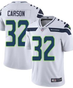 Nike Seattle Seahawks #32 Chris Carson White Stitched NFL Vapor Untouchable Limited Jersey