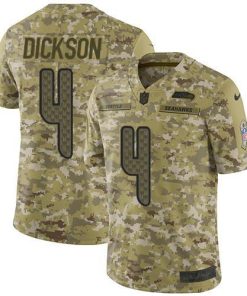 Nike Seattle Seahawks #4 Michael Dickson Camo Stitched NFL Limited 2018 Salute To Service Jersey