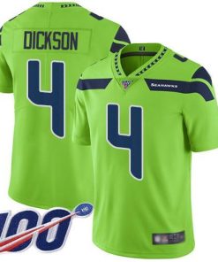 Nike Seattle Seahawks #4 Michael Dickson Green Stitched NFL Limited Rush 100th Season Jersey