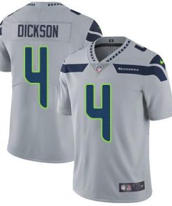 Nike Seattle Seahawks #4 Michael Dickson Grey Alternate Stitched NFL Vapor Untouchable Limited Jersey