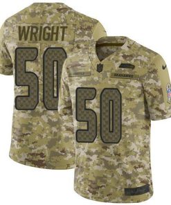 Nike Seattle Seahawks #50 K.J. Wright Camo Stitched NFL Limited 2018 Salute To Service Jersey