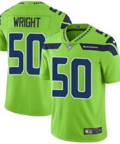 Nike Seattle Seahawks #50 K.J. Wright Green Stitched NFL Limited Rush Jersey