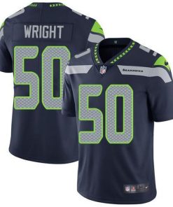 Nike Seattle Seahawks #50 K.J. Wright Steel Blue Team Color Stitched NFL Vapor Untouchable Limited Jersey