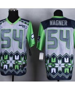 Nike Seattle Seahawks #54 Bobby Wagner Grey Stitched NFL Elite Noble Fashion Jersey