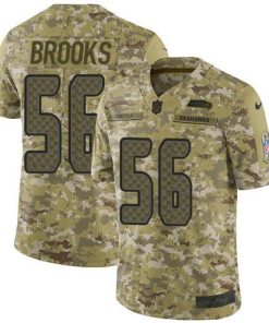 Nike Seattle Seahawks #56 Jordyn Brooks Camo Stitched NFL Limited 2018 Salute To Service Jersey