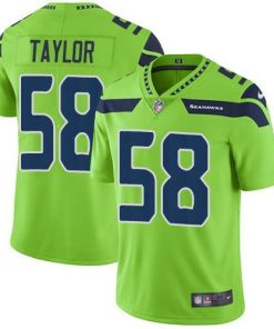 Nike Seattle Seahawks #58 Darrell Taylor Green Stitched NFL Limited Rush Jersey