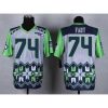 Nike Seattle Seahawks #74 George Fant Grey Stitched NFL Elite Noble Fashion Jersey