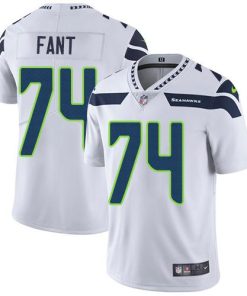 Nike Seattle Seahawks #74 George Fant White Stitched NFL Vapor Untouchable Limited Jersey