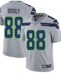 Nike Seattle Seahawks #88 Will Dissly Grey Alternate Stitched NFL Vapor Untouchable Limited Jersey