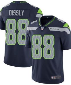 Nike Seattle Seahawks #88 Will Dissly Steel Blue Team Color Stitched NFL Vapor Untouchable Limited Jersey