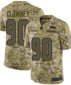 Nike Seattle Seahawks #90 Jadeveon Clowney Camo Stitched NFL Limited 2018 Salute To Service Jersey