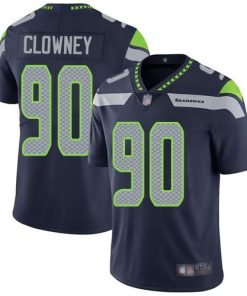 Nike Seattle Seahawks #90 Jadeveon Clowney Steel Blue Team Color Stitched NFL Vapor Untouchable Limited Jersey