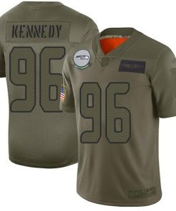 Nike Seattle Seahawks #96 Cortez Kennedy Camo Stitched NFL Limited 2019 Salute To Service Jersey