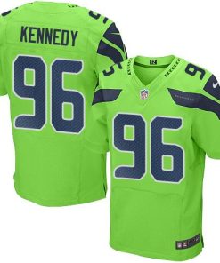 Nike Seattle Seahawks #96 Cortez Kennedy Green Stitched NFL Elite Rush Jersey