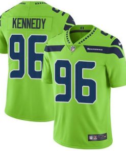 Nike Seattle Seahawks #96 Cortez Kennedy Green Stitched NFL Limited Rush Jersey