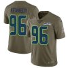 Nike Seattle Seahawks #96 Cortez Kennedy Olive Stitched NFL Limited 2017 Salute to Service Jersey