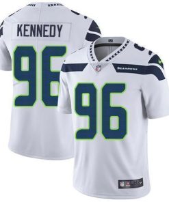 Nike Seattle Seahawks #96 Cortez Kennedy White Stitched NFL Vapor Untouchable Limited Jersey
