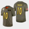 Nike Steelers #10 Mitchell Trubisky Olive Gold 2019 Salute To Service NFL 100 Limited Jersey