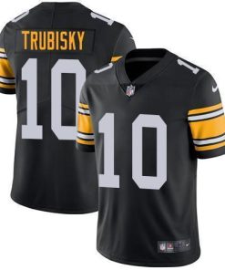 Nike Steelers #10 Mitchell Trubisky Black Alternate Stitched NFL Vapor Untouchable Limited Jersey