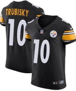Nike Steelers #10 Mitchell Trubisky Black Team Color Stitched NFL Vapor Untouchable Elite Jersey