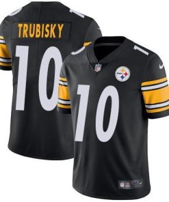 Nike Steelers #10 Mitchell Trubisky Black Team Color Stitched NFL Vapor Untouchable Limited Jersey