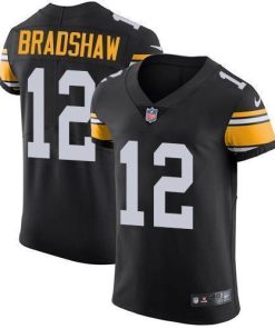 Nike Steelers #12 Terry Bradshaw Black Alternate Stitched NFL Vapor Untouchable Elite Jersey