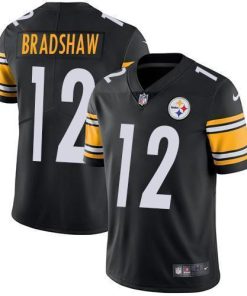 Nike Steelers #12 Terry Bradshaw Black Team Color Stitched NFL Vapor Untouchable Limited Jersey